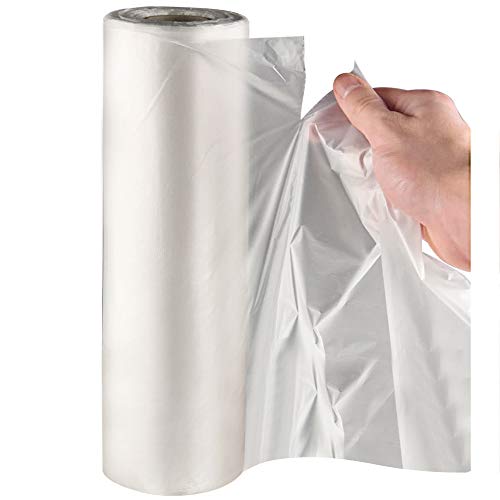 Immuson Food Storage Bags, 12 x 20 Plastic Produce Bag on a Roll Fruits, Vegetable, Bread, Food Storage Clear Bags (20 Rolls-7000 Bags) - size: 20 Rolls-7000 Bags