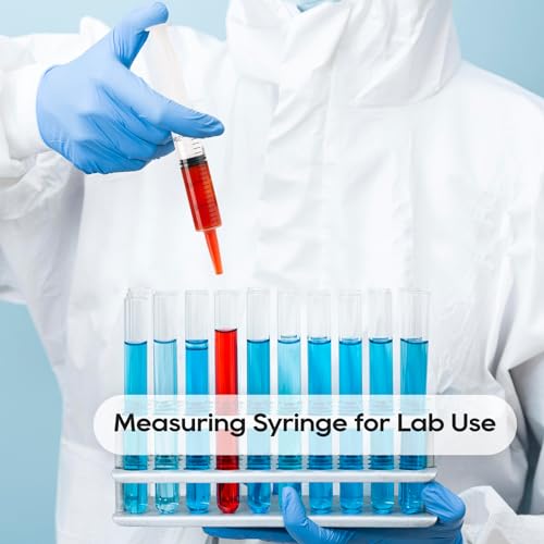 100Pack 20mL Syringes, Plastic Syringes with Catheter Tip & Cap | Individually Sealed Feeding Syringe For Dogs, Measuring Syringe For Liquid, Scientific Labs, Refilling, Dispensing