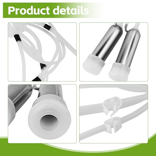 Cow Milking Machine Accessory Double Head Teat Cup | Leak Proof Cow Milking Teat Cups, Standard Size φ25mm - style: Cow