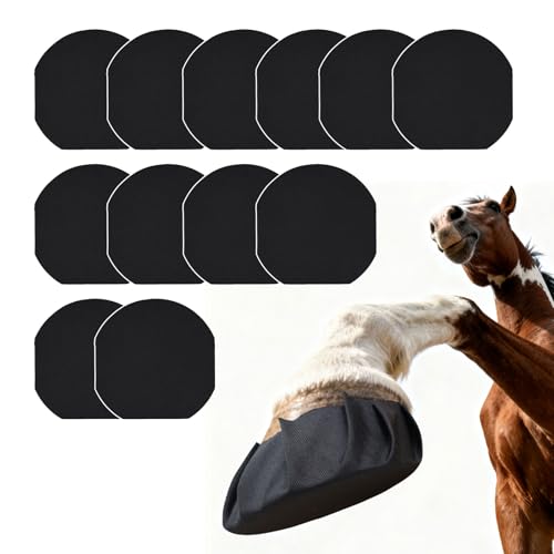 12 Pack Horse Hoof Tape, Strong Sticky Horse Hoof Wraps, Breathable Waterproof Magic Cushion Hoof Packing,Protection for Hoof Hoove (12)