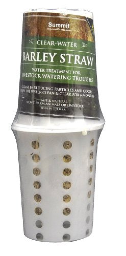 Summit 131 Clear-Water Barley Straw for Livestock Watering Troughs, Treats up to 1000-Gallons, 0.5 lbs - size: 0.5 lbs