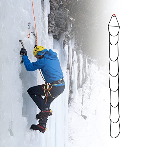 KAILAS Climbing Aider Hunting Webbing Rope Ladder Tree Stand Steps Rock Foot Ascender Loop Lightweight 5 Step - size: 【Etrier 2】8 Step