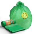 Compostable Trash Bags 23 gallon Large Garbage Bags,20 Count, Fits13-25 gallon trash can, Extra Strong and Durable,Compostable Lawn & Leaf Yard Waste bags,ASTM D6400,Bpi &OK compost HOME certified - color: 23G-20count