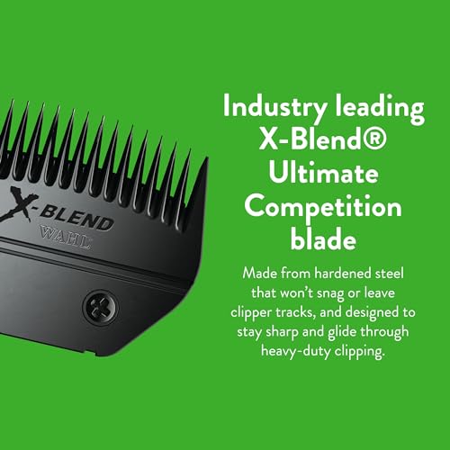 Wahl Professional Animal Ultimate Detachable Blade, 2450-500, X-Blend | Detachable Replacement Blade for Cattle and Sheep Grooming, Sculpting, Blocking and Blending, Competition Series - size: X-Blend