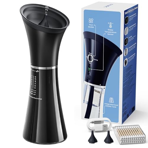 Ear Wax Removal, Self-Collecting Electric Flush Kit, Black | Safe Ear Cleaner with Overheat Shutoff, One-Hand Operation, 4 Pressure Modes, Showerproof IPX7, FSA-HSA, Home Use - color: Black