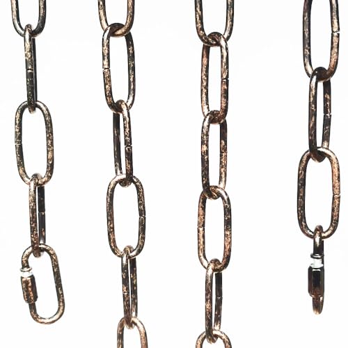 6ft Aged Bronze Finish Lighting Chain Industrial Style Deco Chain (4mm)