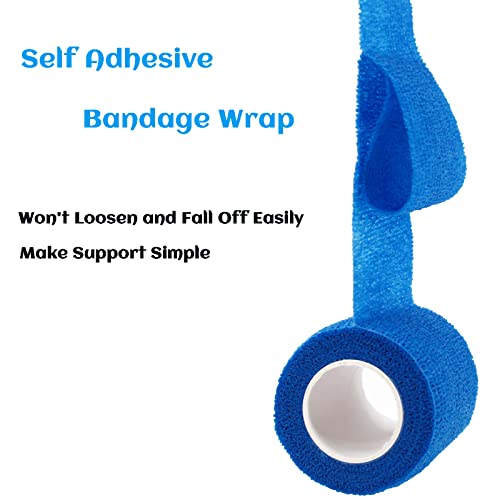 24 Pack Self Adhesive Bandage Wrap 2 Inch, Athletic Elastic Non Woven Cohesive Bandage for Sports, Wrist, Ankle Sprains, Swelling and Vet Wrap (Rainbow) - color: 2 Inch-24 Count Rainbow