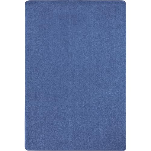 Joy Carpets Just Kidding Solid Color Area Rugs, Cobalt Blue, 4' x 6' - size: 4' x 6' (Rectangular)