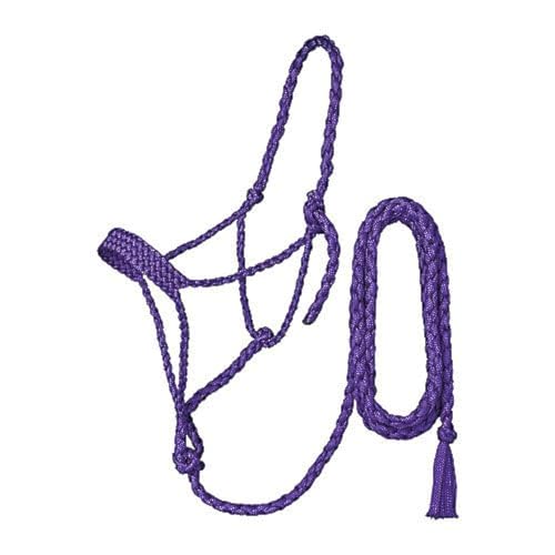 Tough 1 Premium Mule Tape Halter w.Lead - color: Purple