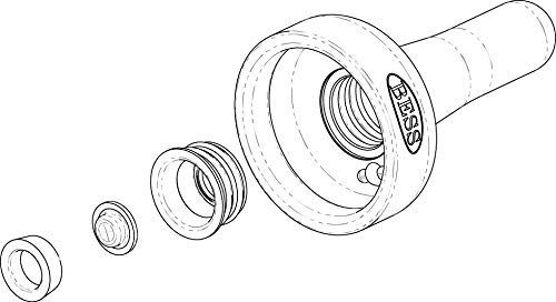 BESS Calf 2qt Nursing Feeding Bottle: Leak-Free, Non-Collapsing, with Clear Screw-on Nipple (2 qt, Screw on), with Bottom Cap