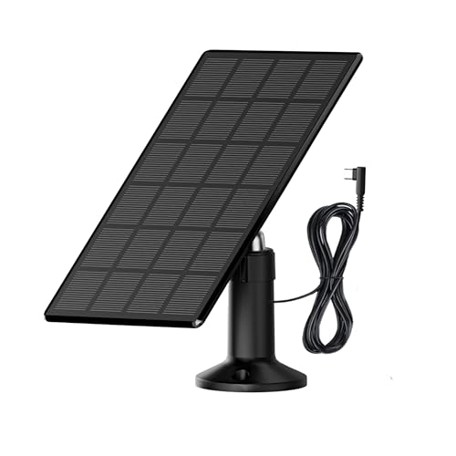 Solar Panel for Automatic Chicken Coop Door – 360° Rotating Max 500mA High-Efficiency Monocrystalline Solar Power Kit, IP65 Waterproof Charger with 10ft USB-C Cable for Most Chicken Coop Openers