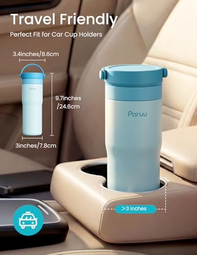 Paruu Portable Breast Milk Cooler, 304 Stainless Steel Breastmilk Chiller for 14–23H Cooling, 10-24oz Breastmilk Storage Container for Travel, Outdoor, New Moms Breastfeeding Essentials, Blue - color: Blue