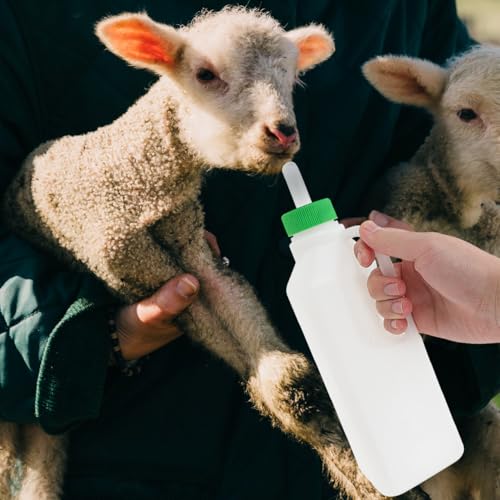 6 Pack Goat Bottle Nipples Lamb Milk Drink Nipples for Sheep Calf Nursing Bottle Pacifier Baby Livestock Feeding Tool Smooth Surface Easy to Clean 1.65 X 1.29 X 1.29 in