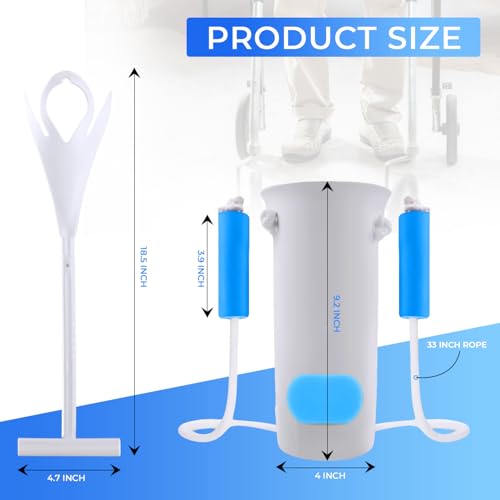 Sock Aid Kit, Premium Sock Puller Aid for Removing Socks or Stockings, with a Super Flexible Sock Aid Device with Long Rope. The Perfect Set for Putting On and Removing Socks or Stockings.