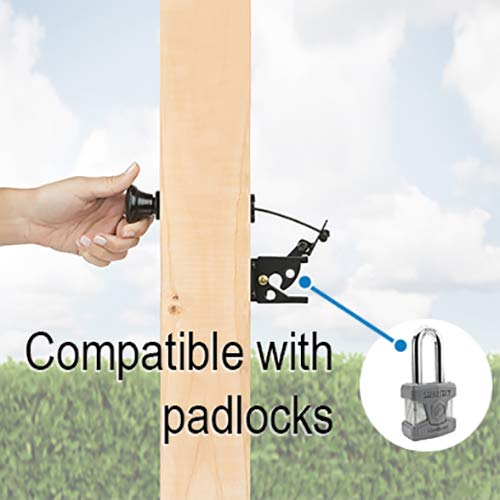 National Hardware N109-070 Gate Latch Cable Pull, Black (Pack of 3) - size: 40" (Pack of 3)