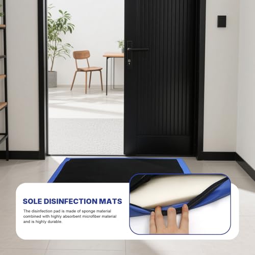Shoe Solesdisinfecting Floor Mats, Sponge Entrance Mat | Non-slip, Wear-resistant, Shoe Cleaner Rug, Highly Absorbent Microfiber Floor Mat for Home Entrance Indoor Outdoor Entryway - size: 40x70cm