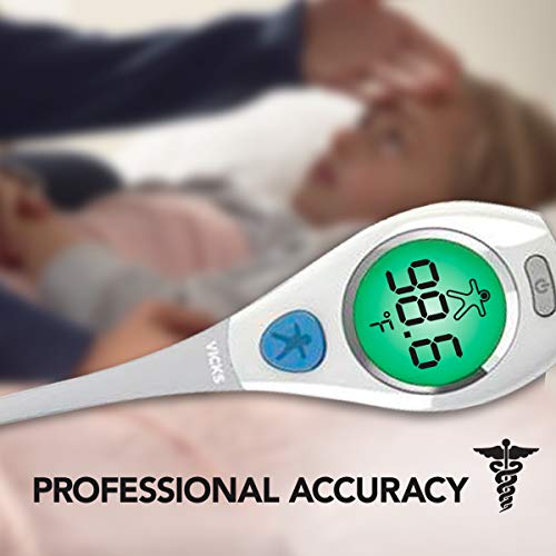 Vicks RapidRead Digital Thermometer | Temperature Readings in 2 Seconds, Use as Oral Thermometer for Adults and Baby, Rectal Thermometer or Under Arm - style: Thermometer