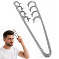 Texture Styling Comb, Wide Tooth Daily Grooming Comb, Professional Hair Styling Tool for Men and Women, Grey (1 Pack)
