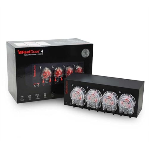 Red Sea ReefDose 4 Head Wireless Dosing Pump for Supplements, Foods & Trace Elements in Saltwater Aquariums | ReefBeat App Controlled Reef Marine