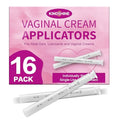 16 Pcs Disposable Vaginal Cream Applicators with Dosage Markings | Hygienic Individually Wrapped, Threaded Suppository Applicators for Women, Fits Most Vaginal Creams, Gels & Lubricants - size: 16 Pack
