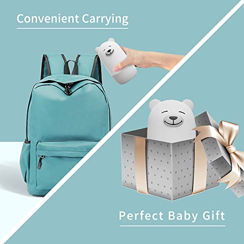 Baby Nail Clippers Set, Baby Nail Kit with Cute Case, Infant Manicure and Pedicure Health Grooming Care Can for Newborn, Kids and New Parents As Shower Gifts (Polar Bear) - color: White