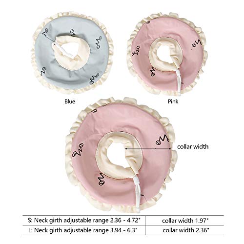 La La Pet® 2Pcs Recovery Pet Collar for Ferret Hamster Recovery Cone E-Collar Rabbit Protection Cone Guinea Pig Neck Recovery Elizabeth Collar Adjustable for Small Animal Squirrel Chinchilla, S - size: S