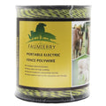 Portable Electric Fencing Polywire 1650 Feet 500 Meters, 6 Stainless Steel Conductors for Reliable Conductivity, UV Treatment, Rust Resistance - Yellow & Black - size: 1650ft