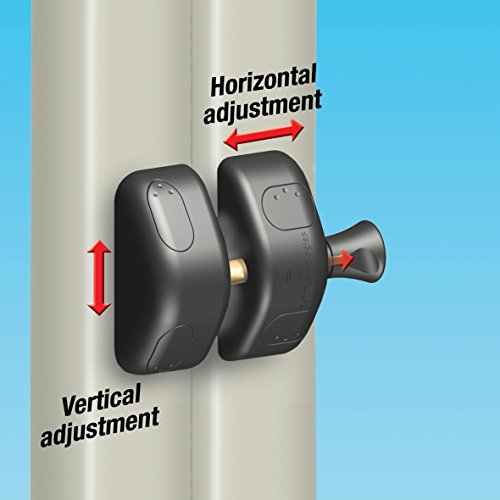 National Hardware MagnaLatch Side Pull, 2-3/4", Polymer, Adjustable, Black | Magnetic Self-Latching with Stainless Steel Internals and Key Lock for Metal, Wood and Vinyl Pool Gates