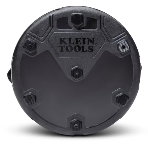Klein Tools BC535 Straight Bucket, 17-Inch Utility Bucket, 200-Pound Load, 1680D Nylon, Drain Holes, Reinforced Straps, Hi-Vis Orange Interior - size: Nylon, 200-Pound Load