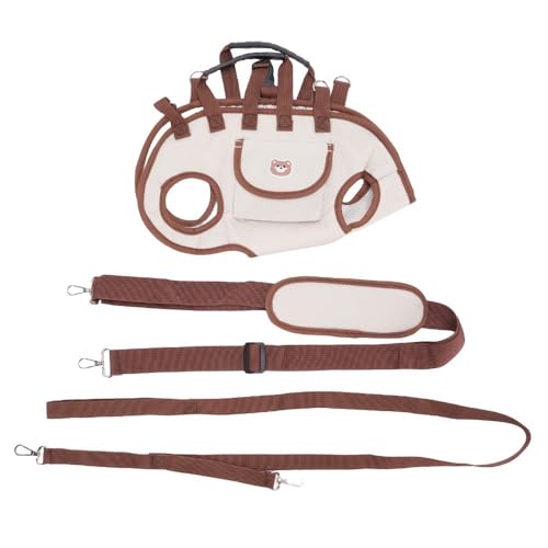 Adjustable Pet Sling Carrier - Breathable Oxford Shoulder Strap Harness, Portable Travel Support with 59-Inch Leash for Small Medium Dogs Cats (Small)