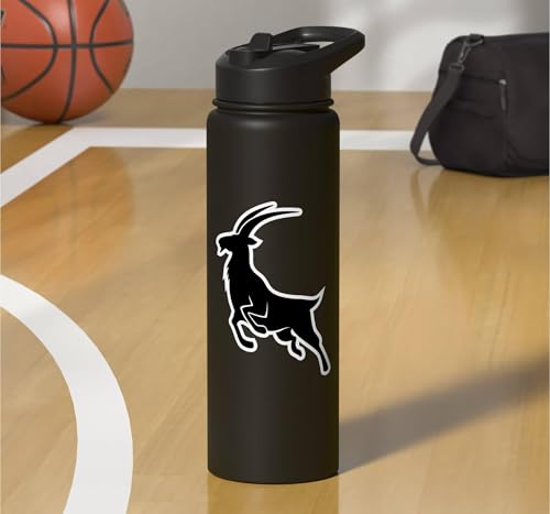 Sunset Wild Goat Capricorn Lover Gift Adult Men Women Kids Stainless Steel Insulated Water Bottle - color: Black