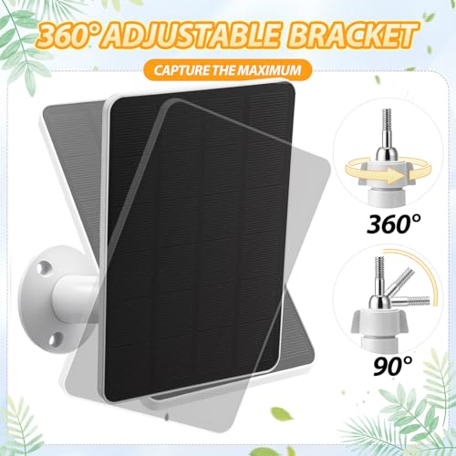 4 Pcs Solar Panel Charger Compatible with Pro 5s/4/3/ultra/ultra 2 - color: Compatible with Arlo Pro 5s/4/3/ultra/ultra 2 Camera, size: 4.5w