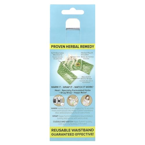 Colic and Gas Relief for Babies and Infants- Heated Belly Wrap for Newborns - Aromatherapy Wrap for Upset Tummy and Constipation - color: Honeydew Green