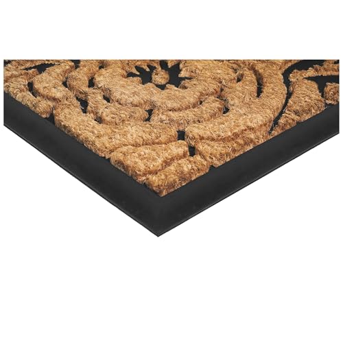 Calloway Mills 102822436 Hummingbird Haven Doormat, 24" x 36", Natural/Black - color: Hummingbird Haven