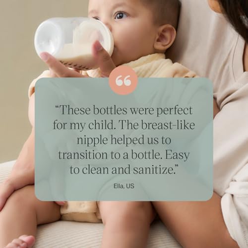 Tommee Tippee Natural Start Baby Bottles, Anti-Colic, 0m+, 5oz | Pack of 2, Slow Flow Breast-Like Nipple, Self-Sterilizing, Seamless Bottle-to-Breast Transition, BPA Free - color: Clear, Pack of 2