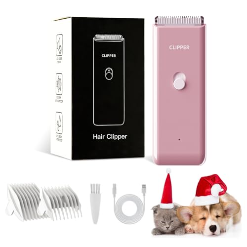 Home Professional Dog Grooming Kit Clipper Low Noise USB Rechargeable for Dog Cat - color: Ap005-pink