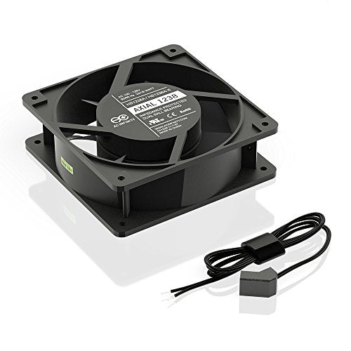 AC Infinity AXIAL 1238W, Muffin Fan, 120V AC 120mm x 38mm | High Speed, UL-Certified for DIY Cooling Ventilation Exhaust Projects - size: Single 120 x 120 x 38 mm, Hard Wire