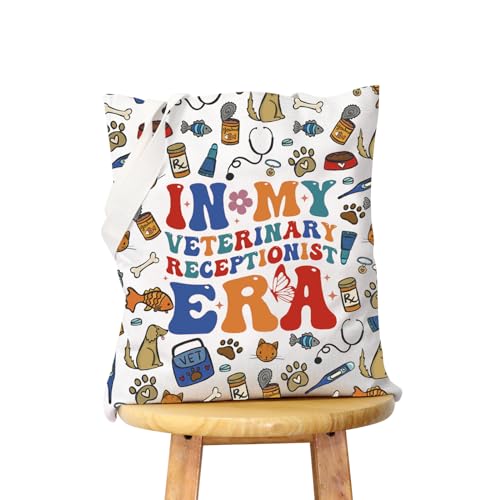 WCGXKO Vet Receptionist Gift Veterinarian Gift Vet Tech Gift In My Veterinary Receptionist Era Animal Rescue Gift