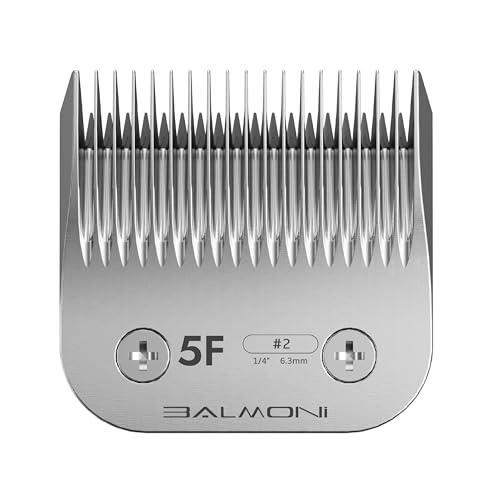 Professional A5 Blades – Powder Metallurgy + Titanium-Ceramic, Low-Heat High-Precision – Fits Wahl, Andis, Oster, Heiniger A5 Clippers, Parent (#5F 6.3mm-1/4) - size: #5F 6.3mm-1/4"