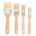 Redecker Pastry Brushes Set with Untreated Beechwood Handles, 4 Different Sizes, Multi-purpose Brushes with Natural Boar Bristles for Basting, Glazing and More, Made in Germany - size: Set of 4