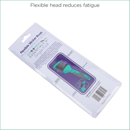 Groomer Essentials Flexible Slicker Brush - Single/Soft