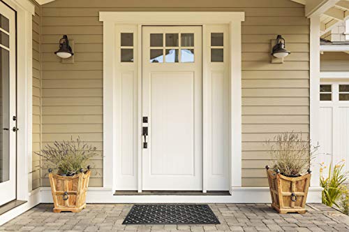 DII Rubber Doormats Collection All Weather, 18x30, Lattice - color: Lattice, size: 1'6" x 2'6" (Rectangular)