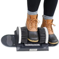 Adjustable Width Boot Scrubber & Shoe Cleaner - Heavy Duty, Outdoor | Rugged Bristle Brush for Mud,Dirt,Snow - Crack-Resistant,No Shedding - For Garden,Farm,Garage - Rustproof & Easy Clean