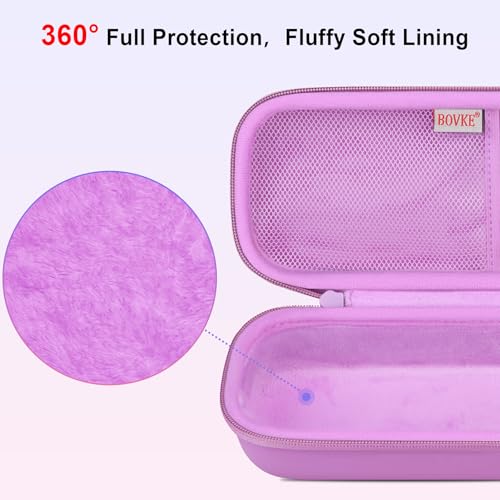 BOVKE Stethoscope Case for 3M Littmann Classic III, Lightweight II S.E, MDF Acoustica Deluxe Stethoscopes - Extra Room for Medical Bandage Scissors EMT Trauma Shear and LED Penlights, Light Purple - color: Light Purple