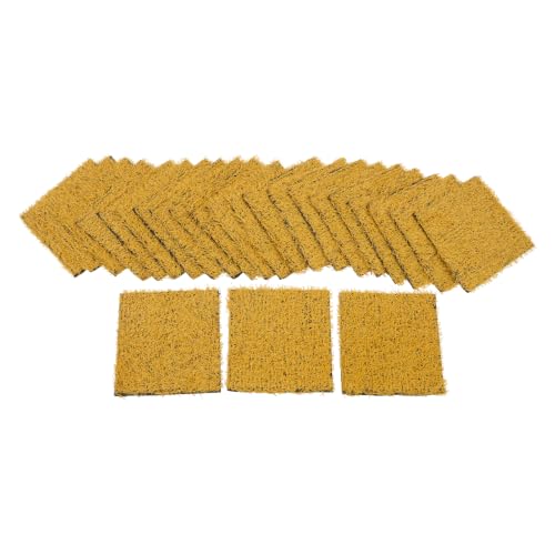 Chicken Nesting Pads, 24Pcs Soft Coop Nest Box Mats 11.8"x11.8" | PP & PE, Slip-Resistant Bottom, 1.18" Thickness, Artificial Grass Nesting Pads, Chicken Coop Pads, for Duck Rabbit Guinea Pig