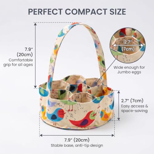 Egg Collecting Basket, Large Egg Collection Bag for Gathering Fresh Eggs - color: Color 3