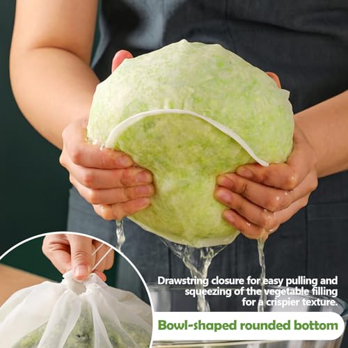 Cheese Cloth Bag For Straining, Nut Milk Bag - Reusable Straining Bags For Nut Milk, Soy Milk, Dumpling Fillings, And More (3, M) - size: M