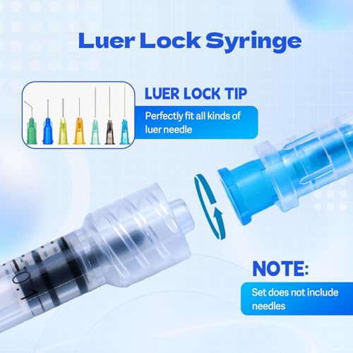 1ml Syringes Without Needles, 1cc Luer Lock Syringe - Disposable Individually Wrapped(30 Pack) - size: 1ml