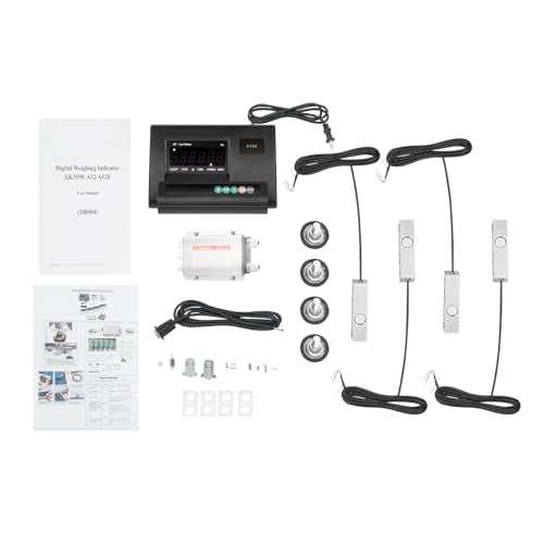 High Precision Livestock Scale Kit 5000Lbs Load | Waterproof Floor Scale, Load Weighing Indicator, Animal Scale Kit, Platform Scale Kit, For Cattle Sheep Pig Goats