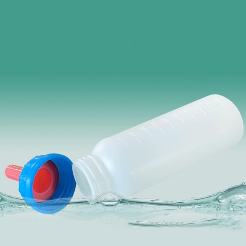 HANABASS Piglet Feeding Bottle Set 4 Pack Animal Bottle Feeder for Lambs Calves Goats Sheep Newborn Livestock Artificial Nursing Kit for Feeding